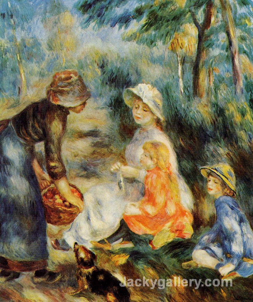 The Apple Seller by Pierre Auguste Renoir paintings reproduction